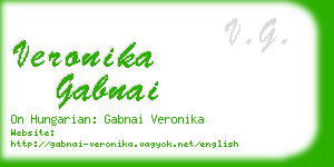 veronika gabnai business card